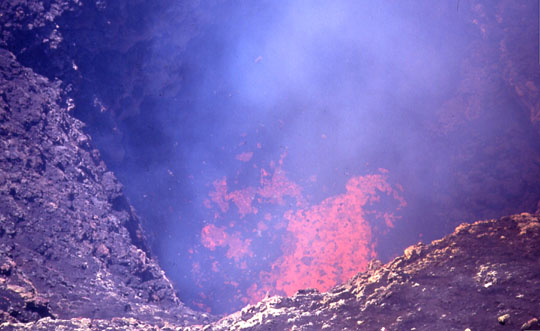 Der feurige Krater