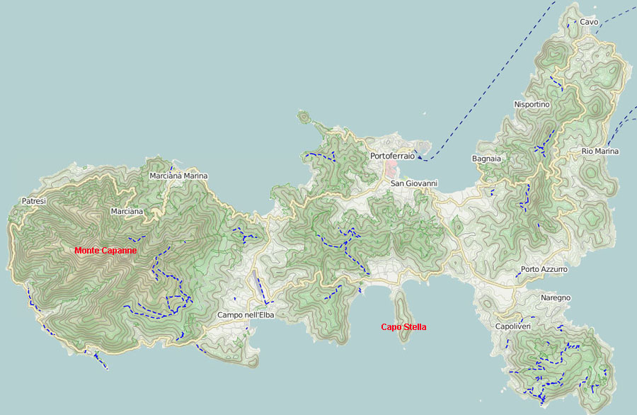 Karte Elba
