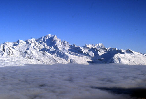 Mont Blanc und Grande Jorasse