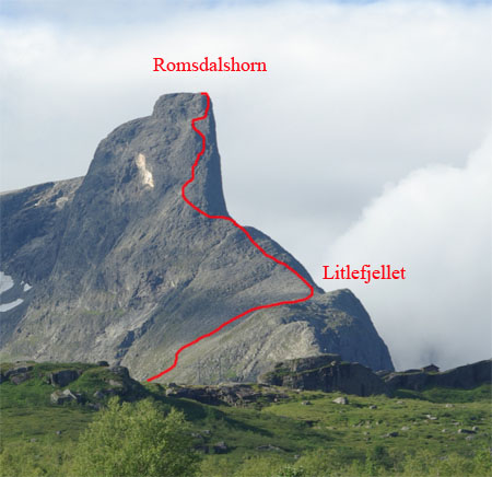 Nordflanke Romsdalshorn