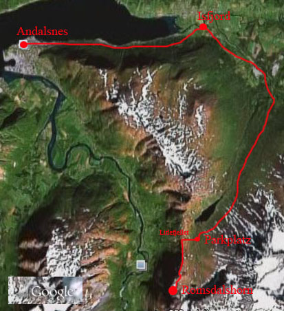 Googleearth: Romsdalshorn
