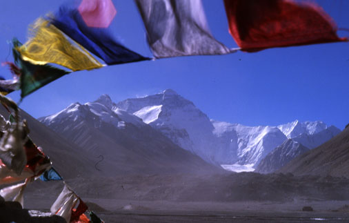 Everest vom Basislager aus