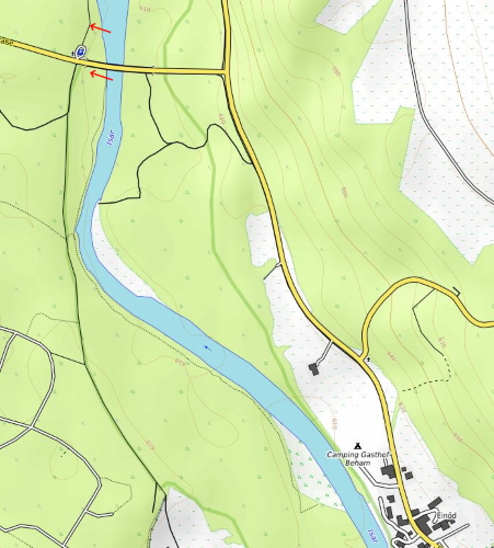 Openstreetmap: Ausstieg Isar Bad Tölz