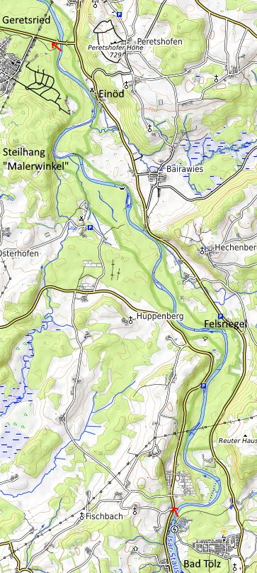 Openstreetmap: Isar Bad Tölz