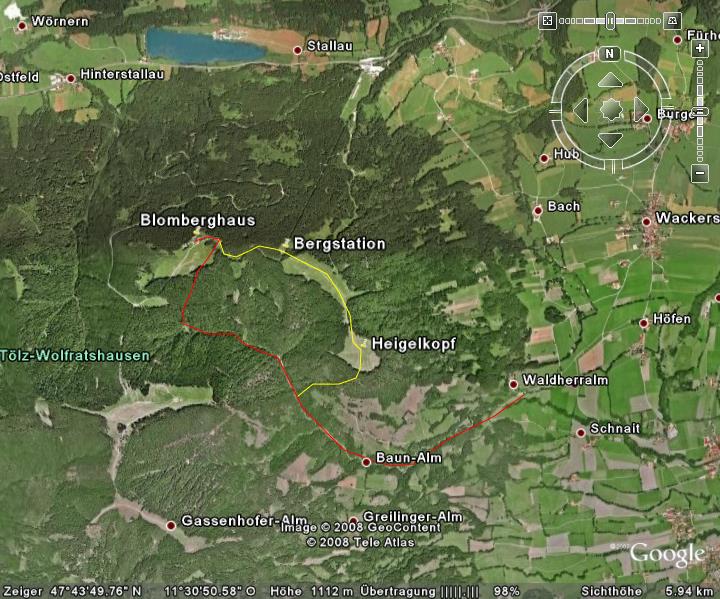 Google-Earth: Blomberg