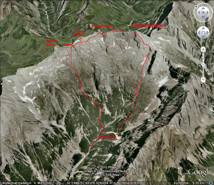 Google Earth: Laliderer Biwak