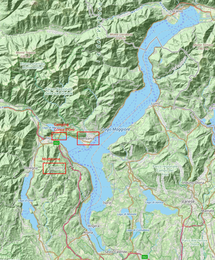 Openstreetmap: Lago Maggiore