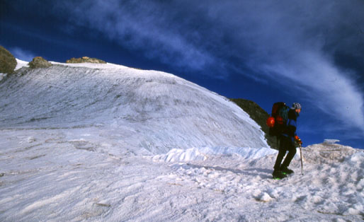 Gipfel des Mount Pelvoux