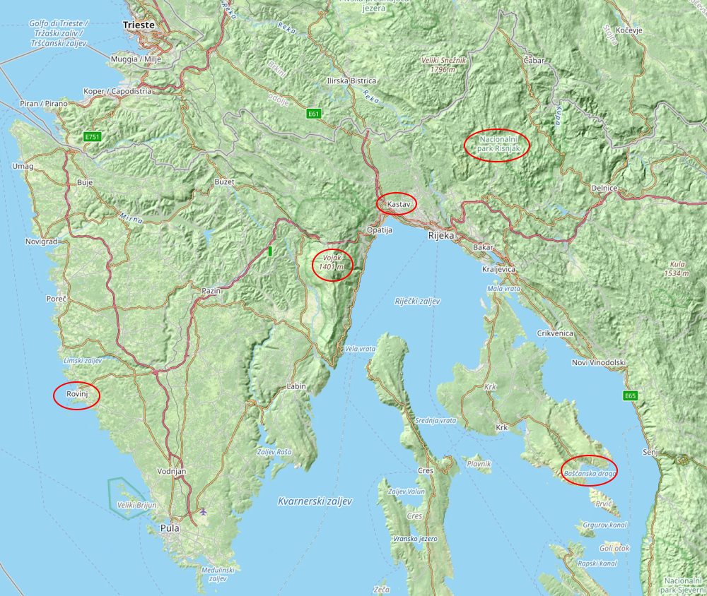 Übersicht Kroatien 2025