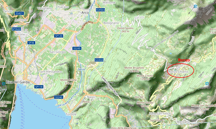 Openstreetmap: Ronzo
