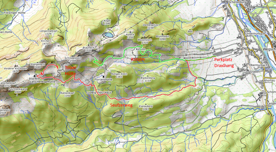 Openstreetmap: Brauneck - Zirkuskessel
