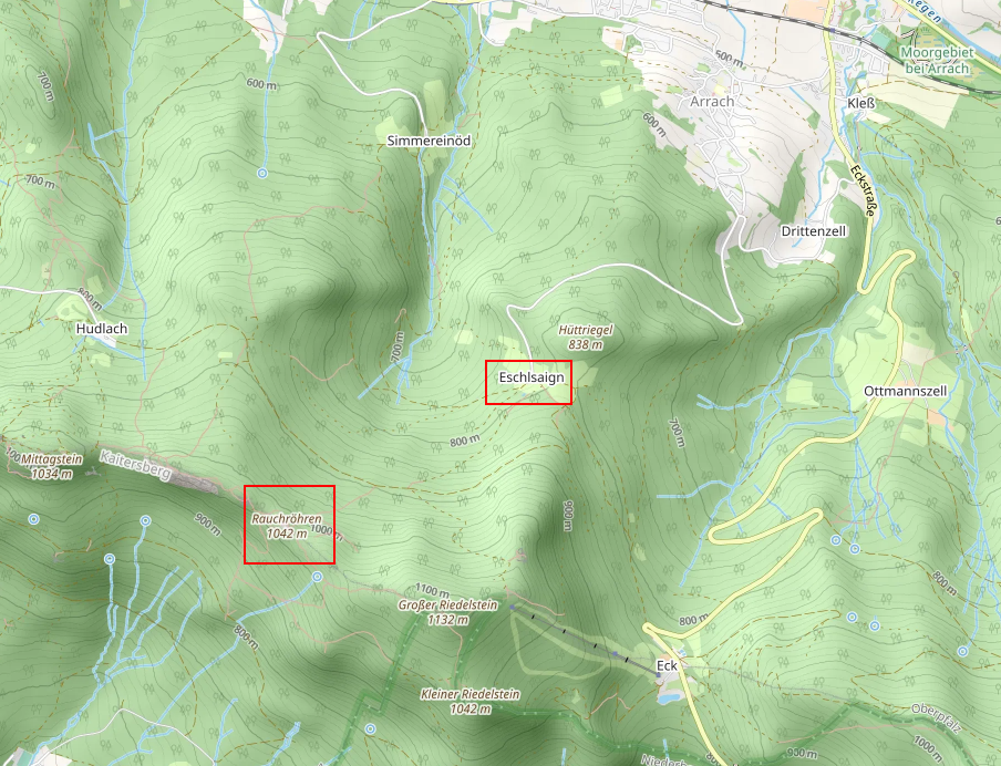 Openstreetmap: Kaitersberg