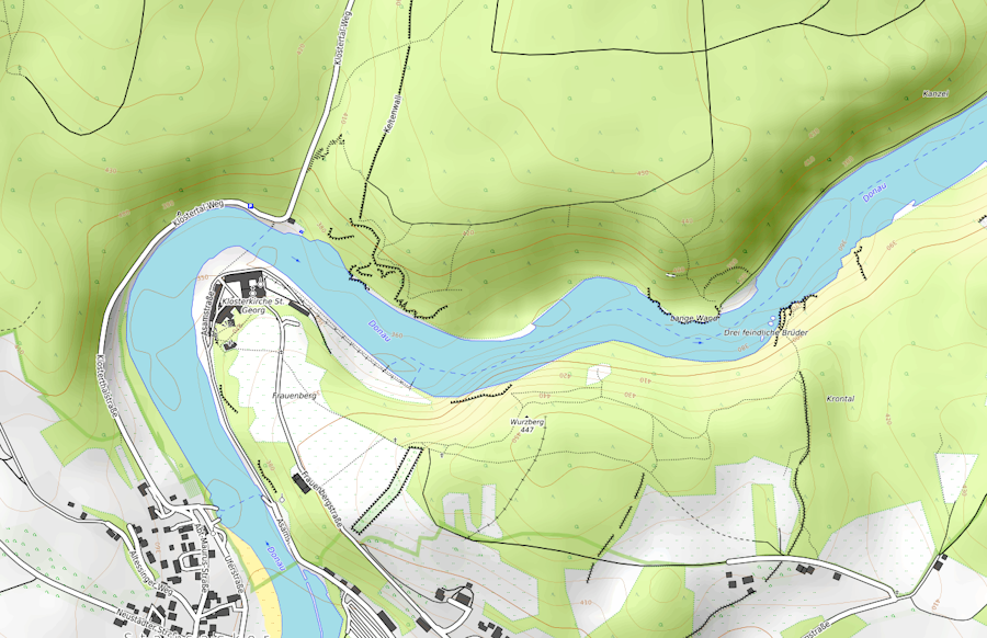 Openstreetmap: Donaudurchbruch