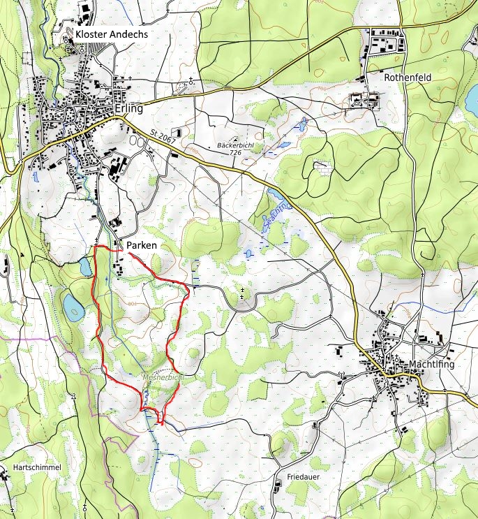 Openstreetmap: Naturschutzgebiet Mesnerbichl - Andechs