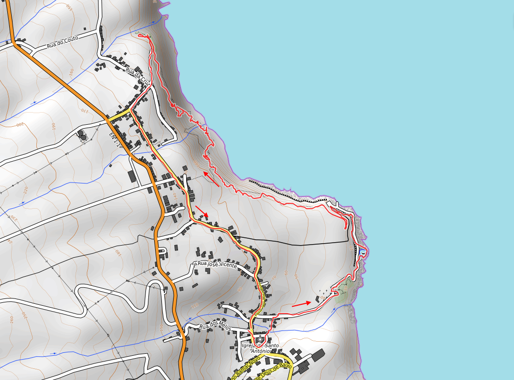 Openstreetmap: Nascentes de Santo António