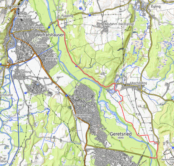Openstreetmap: Shuttle mit Fahrrad