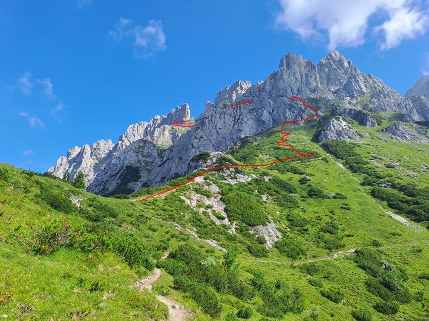 Gaudeamushütte - Kleines Törl - Fritz-Pflaum-Hütte