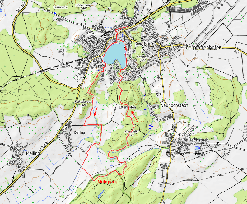 Openstreetmap: Weßlinger See - Dellinger Weg