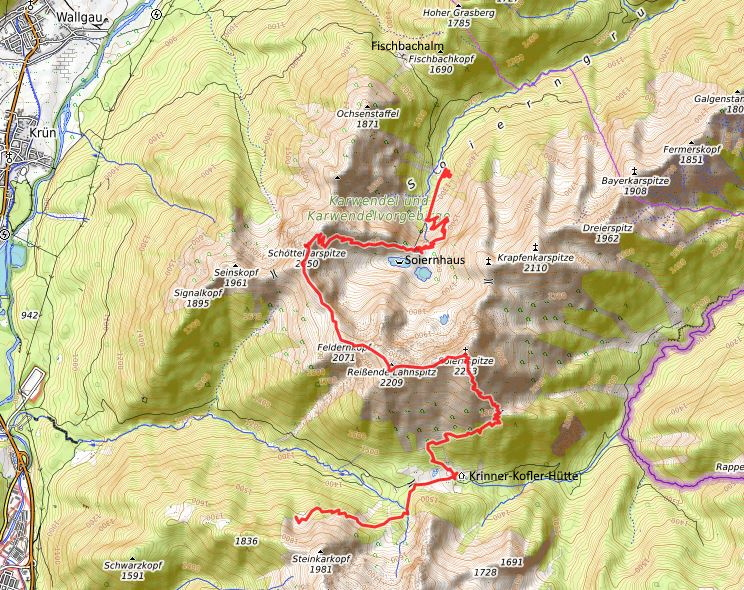 Openstreetmap: Soiernspitze
