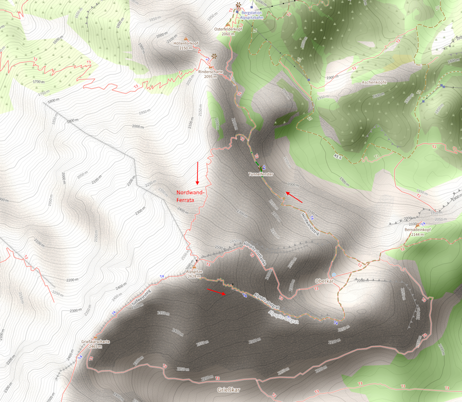 Openstreetmap: Karte Alpspitze