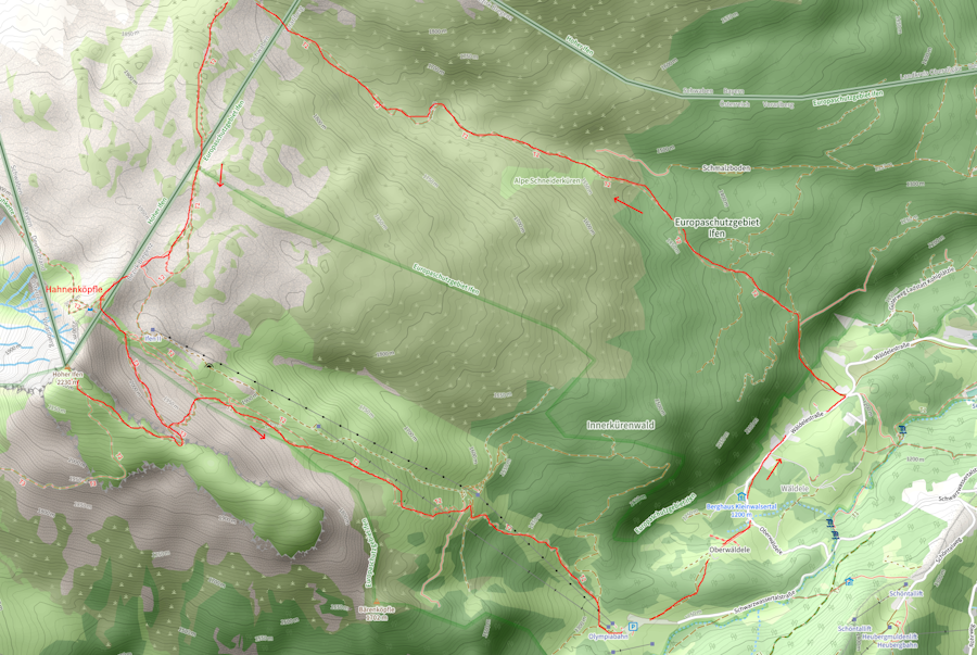 Openstreetmap: Hoher Ifen