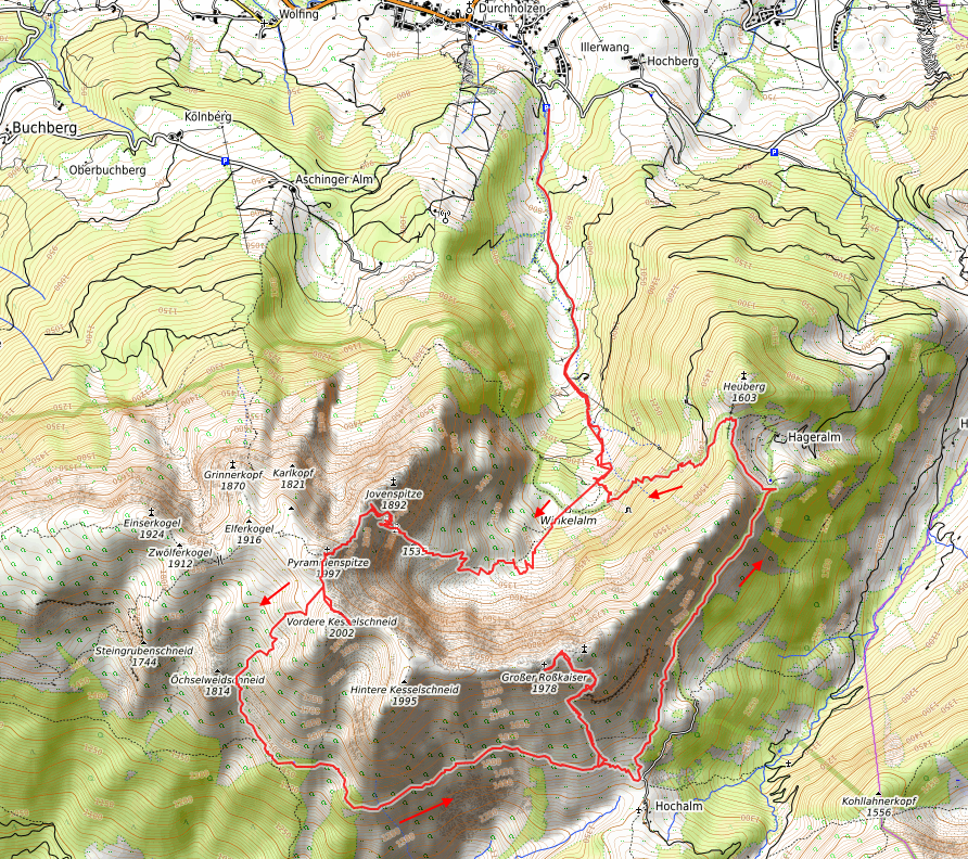 Openstreetmap: Pyramidenspitze