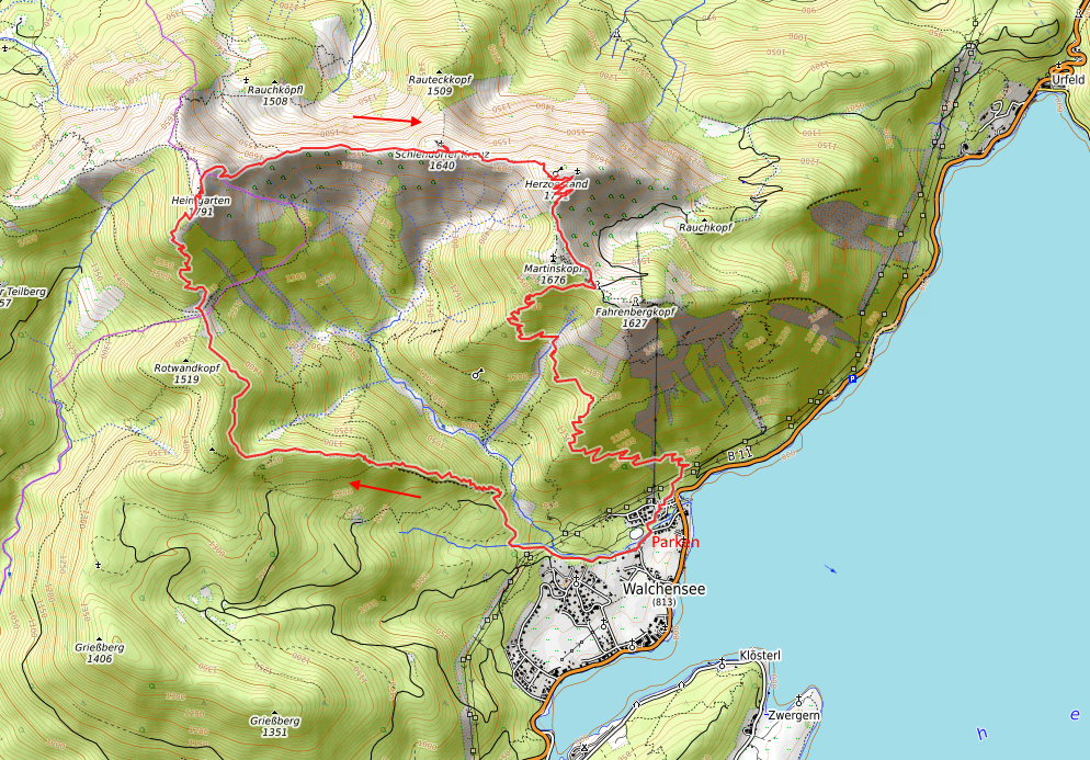 Openstreetmap: Heimgarten - Herzogstand