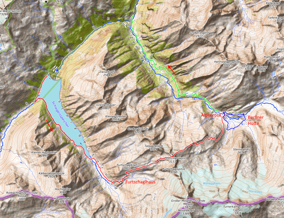 Openstreetmap: Schönbichler Horn