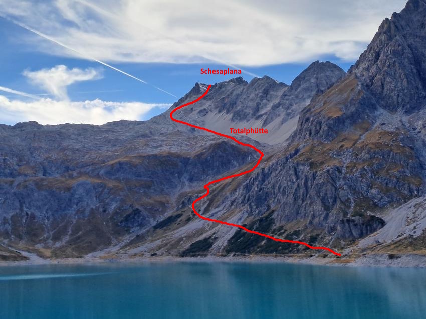 Lünersee - Schesaplana - Mannheimer Hütte